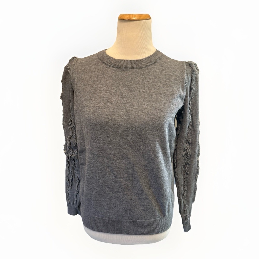 Bibi Fringe Sleeve Sweater M, MSRP $89‎